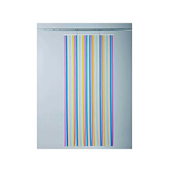 JARDIéco Rideau de porte moustiquaire Tahiti Multicolore - 90 x 220 cm