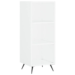 Avis vidaXL Buffet haut Blanc brillant 34,5x32,5x180 cm Bois d'ingénierie