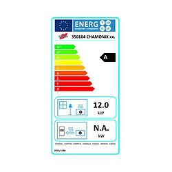 Poêle à bois fonte 12kw peint anthracite - 350104000053 - GODIN