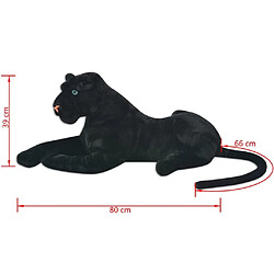 Universal Enfant léopard jouet mignon peluche peluche doux animal noir XXL(Le noir) pas cher