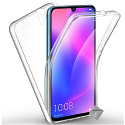 Htdmobiles Coque silicone gel fine 360 integrale pour Huawei P30 Pro + film ecran - TRANSPARENT