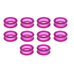 10x Barber Ciseaux De Coiffure Ciseaux Doigt Anneau Grips Inserts Violet