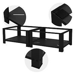 Avis ML-Design Socle machine à laver double avec étagère base sèche-linge noir 150 kg/support