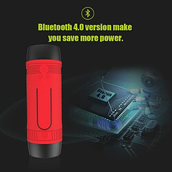 Wewoo Enceinte Bluetooth d'intérieur rouge pour iPhone, Galaxy, Sony, Lenovo, HTC, Huawei, Google, LG, Xiaomi, d'autres smartphones 4.0 sans fil filaire stéréo haut-parleur Subwoofer récepteur audio avec 4000mAh batterie, carte de 32GB, pas cher