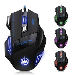 7 Bouton USB optique filaire 5500 DPI Gaming LED PRO Souris pour Gamer Pro RTA365