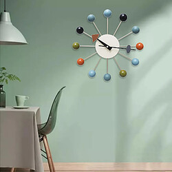 Horloge murale décorative horloge murale multicolore pas cher