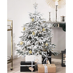 Beliani Sapin de Noël BASSIE 120 cm Blanc