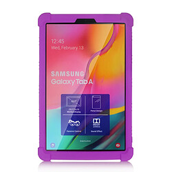 Coque en silicone souple avec béquille violet pour votre Samsung Galaxy Tab A 10.1 (2019) T515 T510