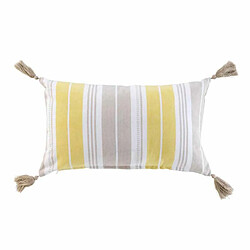 Paris Prix Coussin Tissé Déco Naturaline 30x50cm Jaune