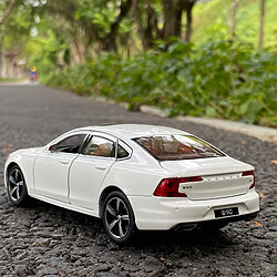 Universal 1: 32 Volvo S90 modèle de voiture en alliage moulée sous pression voiture jouet modèle de voiture en métal collection de son et de lumière jouet de voiture cadeaux pour les enfants |(blanche)