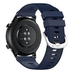 Avizar Bracelet pour Honor Magic Watch 2 46mm Silicone Texturé Bleu Nuit