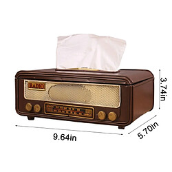 Universal Vintage radio forme papier carton serviettes boîtes de rangement conteneurs porteurs de serviettes en papier boîtes de serviettes en papier boîtes de serviettes en papier