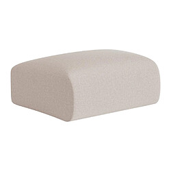 Avis Vente-Unique Pouf en tissu chiné beige POGNI de Maison Céphy