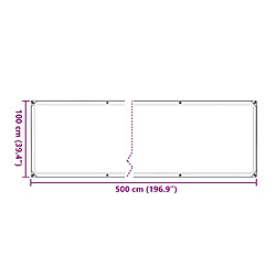 Acheter vidaXL Housse de protection plantes avec œillets 1x5 m polyéthylène