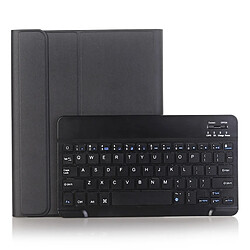 Acheter Wewoo Clavier QWERTY Bluetooth + Housse en cuir horizontale à texture givrée pour iPad 9.7 2018 & iPad 9.7 2017 & iPad Air, avec support Noir