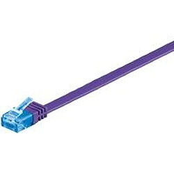 Disney Microconnect V-UTP6A005P-FLAT 0.5m Cat6a U/UTP (UTP) Violet câble de réseau - câbles de réseau (0,5 m, Cat6a, U/UTP (UTP), RJ-45, RJ-45, Violet)