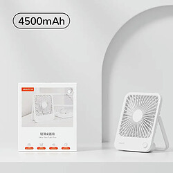 Avis (4500mah Blanc Pur) Petit Ventilateur De Bureau Portable JISULIFE Ventilateur De Table Ultra Silencieux Ventilateur De Refroidissement Rechargeable USB Avec Ventilateur De Bureaux à Vent Puissant À 4 Vitesses