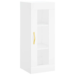 Acheter vidaXL Buffet haut Blanc 34,5x34x180 cm Bois d'ingénierie