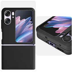 Avizar Coque pour Oppo Find N2 Flip Polycarbonate rigide Design sur-mesure Noir pas cher