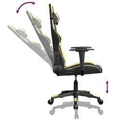 Acheter vidaXL Chaise de jeu de massage Noir et doré Similicuir