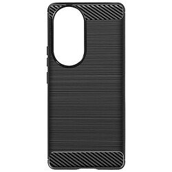 Avizar Coque pour Honor 90 Flexible Effet Carbone Antichoc Classic Carb Noir