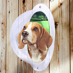 Avis Durable Chien Clôture Fenêtre Ronde Transparent Acrylique Chien Dôme pour Clôture pour Voir Extérieur Pet Coup D'oeil Regarder Dehors Réduit Barking