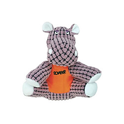 ZEUS Peluche Bomber Tank Hippopotame S - Marron et orange - Pour chien