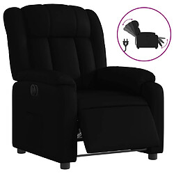 vidaXL Fauteuil inclinable électrique Noir Similicuir