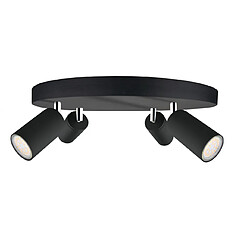 Lumière Oeil Grappes de spots pour plafond Noir, 30cm, 4x GU10