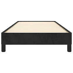 Acheter vidaXL Cadre de lit sans matelas noir 90x190 cm velours