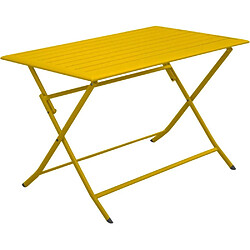 ALIZÉ Table pliante en aluminium Lorita 110 cm Tournesol.