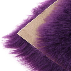 60cmx90cm peau de mouton moelleux peau fausse fourrure faux tapis tapis tapis violet pas cher