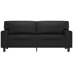 Avis Maison Chic Canapé à 2 places,Sofa de Salon,Canapé droit Noir 140 cm Similicuir -GKD832274