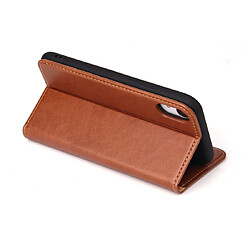 Wewoo Housse Coque Étui en cuir à rabat horizontal PU avec texture pour derme iPhone XRavec porte-cartes et portefeuille pas cher