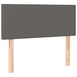 Acheter Maison Chic Tête de lit scandinave à LED,meuble de chambre Gris 90x5x78/88 cm Similicuir -MN23595