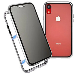 Bumper en métal magnétique argent pour votre iPhone XR 6.1 pouces