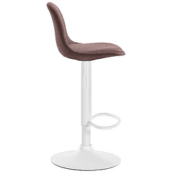 Avis Non Tabouret de bar Kiel tissu blanc