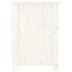 Acheter vidaXL Meuble TV Blanc 103x36,5x52 cm Bois de pin massif