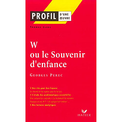 W ou Le souvenir d'enfance (1975), Georges Perec - Occasion