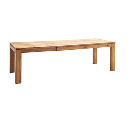 Pegane Table à manger, table de repas extensible coloris chêne sauvage - Longueur 180-260 x Hauteur 77 x Profondeur 90 cm