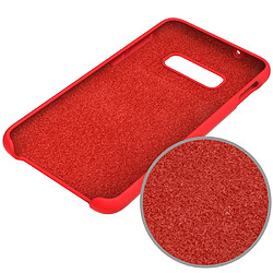 Avis Coque en silicone liquide doux rouge pour votre Samsung Galaxy S10