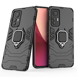 Htdmobiles Coque pour Xiaomi 12 Lite 5G - housse etui rigide anti choc + film ecran - NOIR