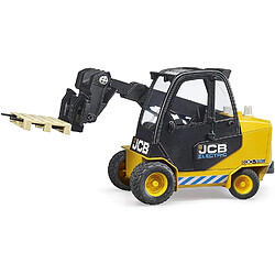 Bruder Chariot élévateur JCB Teletruk avec palette pas cher