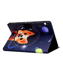 Acheter Etui en PU impression de motifs antichoc chien aérospatial avec support et porte-cartes pour votre Huawei MediaPad T3 10