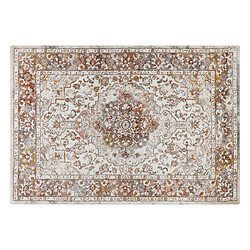 Beliani Tapis beige et marron 160 x 230 cm VAYK