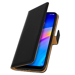 Avizar Housse Redmi 7 Cuir Véritable Porte cartes Fonction Support Antichoc