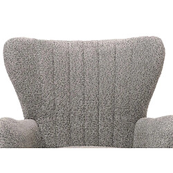 Mendler Lounge-Sessel HWC-K37, Cocktail-/Ohrensessel Polsterstuhl Retro Vintage Stoff Chenille (500g/m²) Öko-Tex ~ gris pas cher