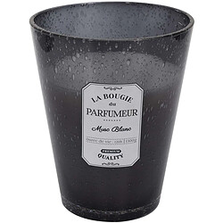 The Home Deco Factory Bougie parfumée pot en verre bulle gris foncé.