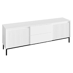 Bestmobilier Girona - meuble tv - blanc - 174 cm pas cher