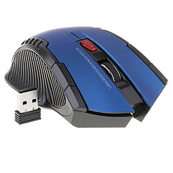 Avis Souris sans fil 2.4ghz usb pour souris optiques d'ordinateur portable de défilement bleu